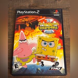 SpongeBob SquarePants The Movie (Sony PlayStation 2 PS2, 2004) CIB - 0217M